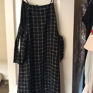 Checkered print dress